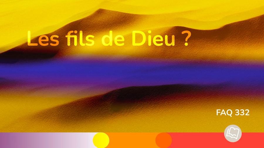 FAQ 332 Fils De Dieu W