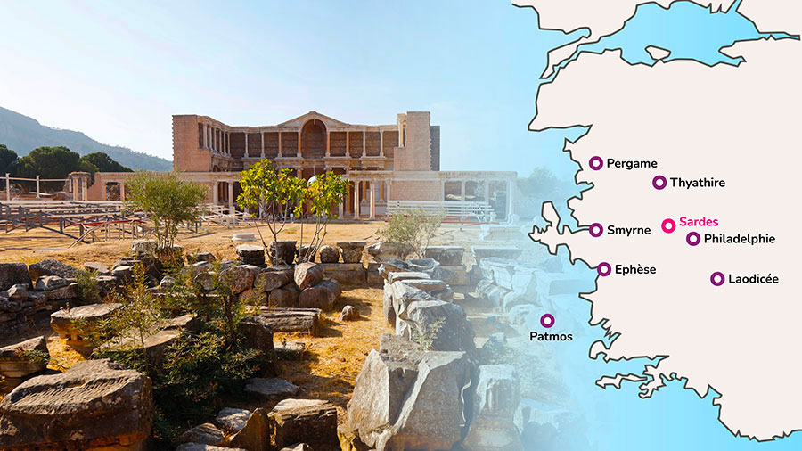 Anciennes ruines à Sardes