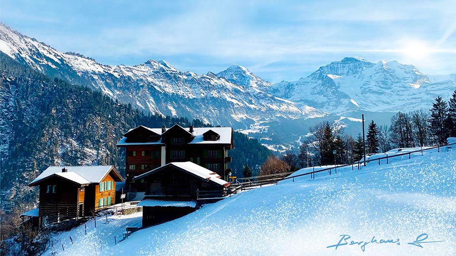 Berghaus Isenfluh en hiver