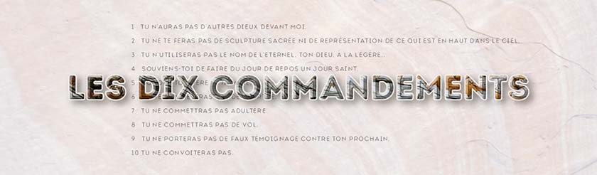 Les dix commandements - prédication de Christophe Argaud